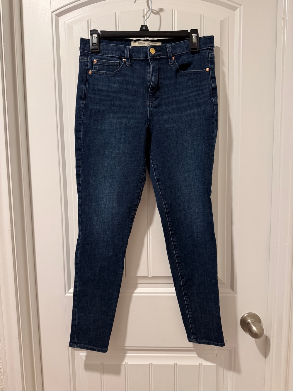 GAP 1969 True Skinny Super High Rise Jeans 29R Dark Wash